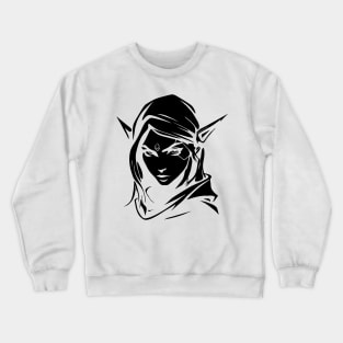 Minimalist Vector Elven Rogue Crewneck Sweatshirt